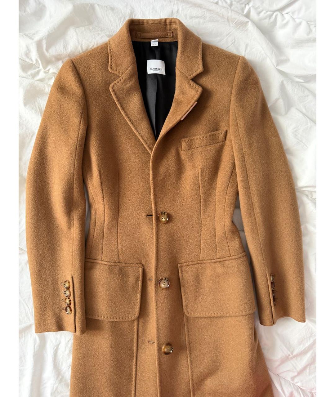 BURBERRY Коричневое кашемировое пальто, фото 5