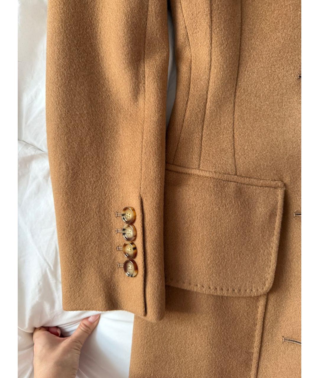 BURBERRY Коричневое кашемировое пальто, фото 4