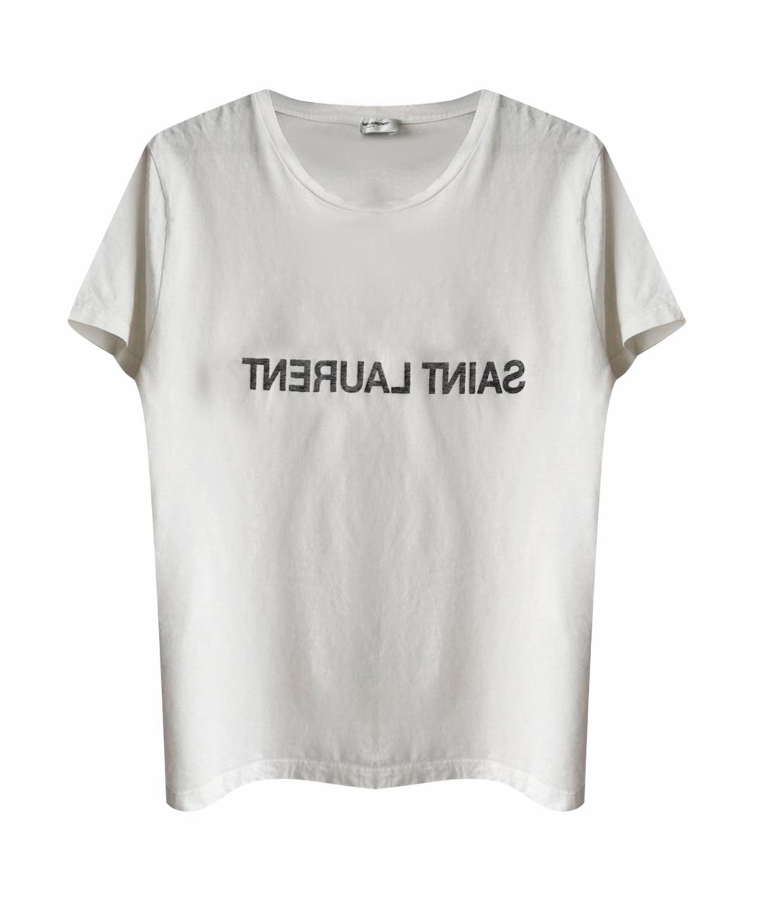 SAINT LAURENT Хлопковая футболка, фото 1