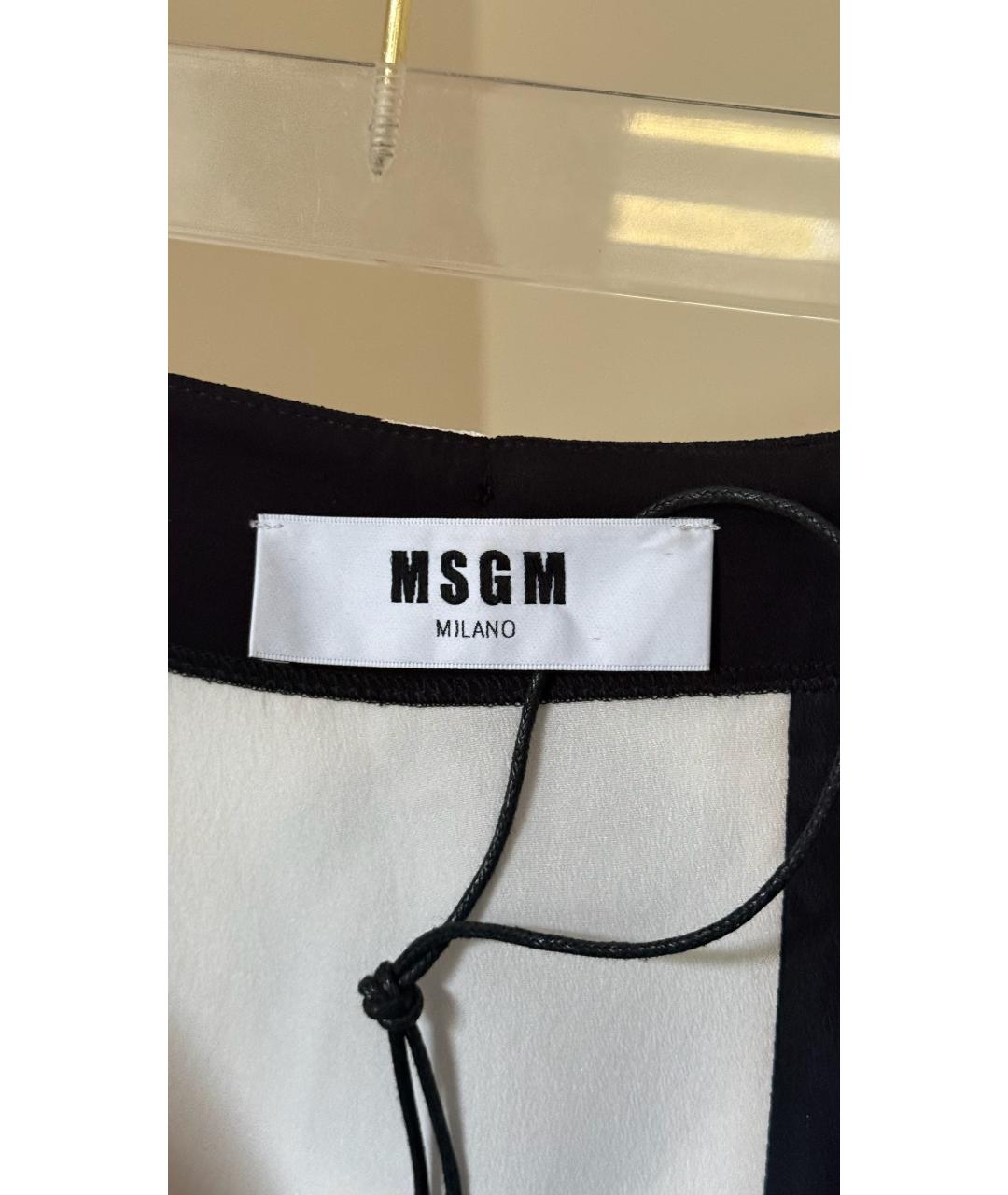 MSGM Черная юбка миди, фото 7