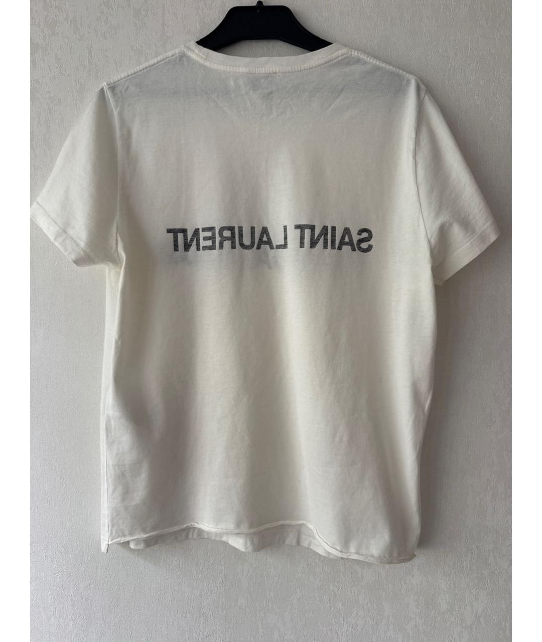 SAINT LAURENT Хлопковая футболка, фото 2