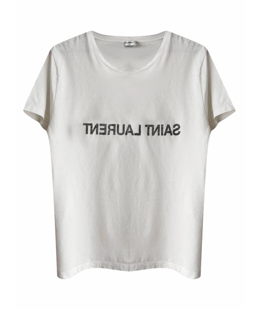 SAINT LAURENT Хлопковая футболка, фото 1