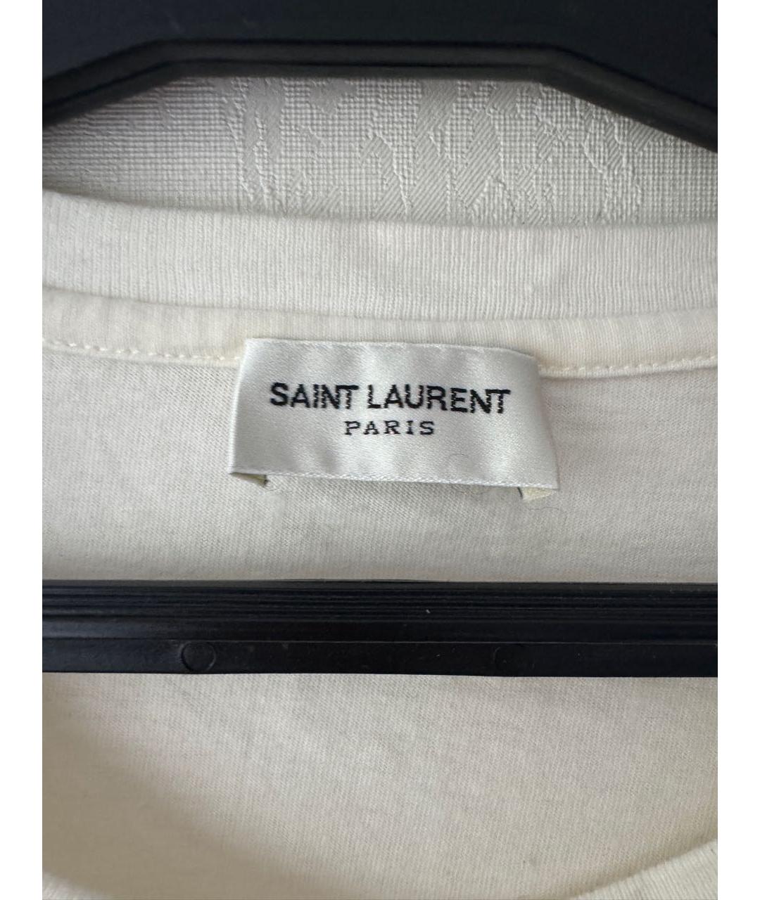 SAINT LAURENT Хлопковая футболка, фото 3