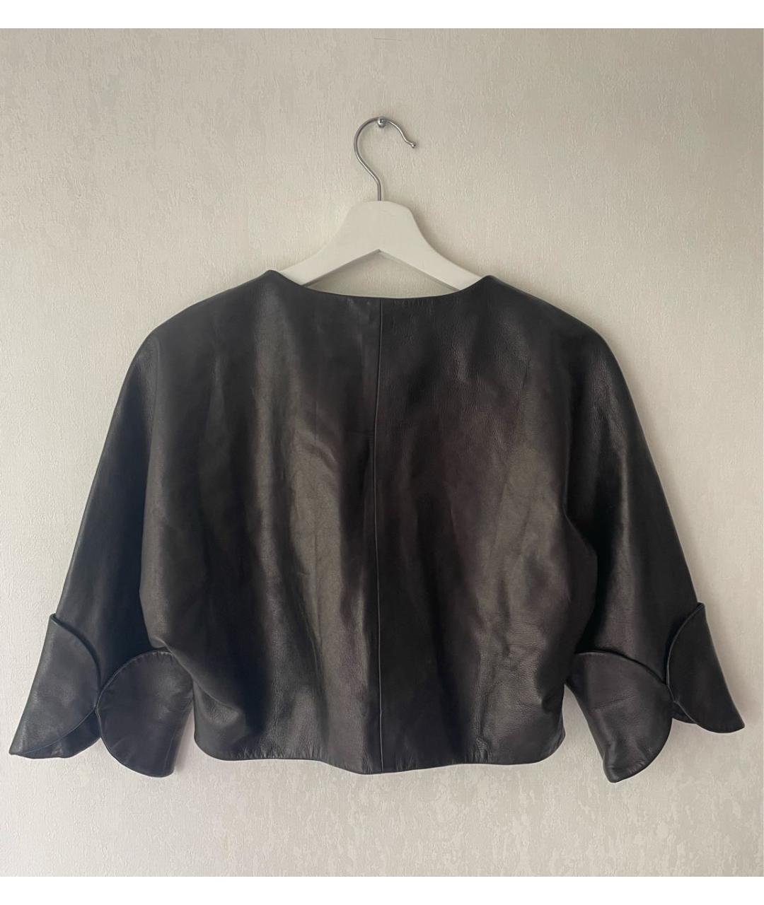 SAINT LAURENT Черная кожаная куртка, фото 2