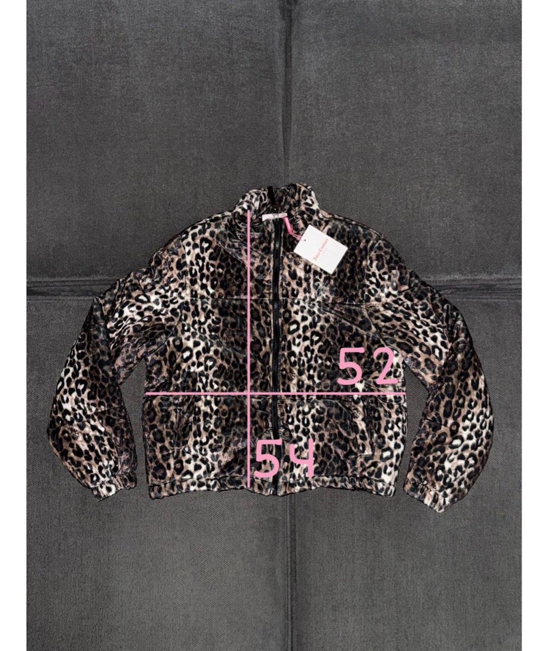 JUICY COUTURE Коричневый велюровый пуховик, фото 6