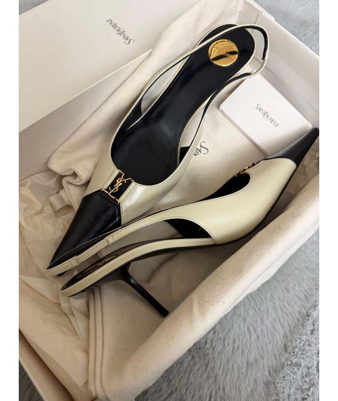 SAINT LAURENT Мульти кожаные туфли, фото 7