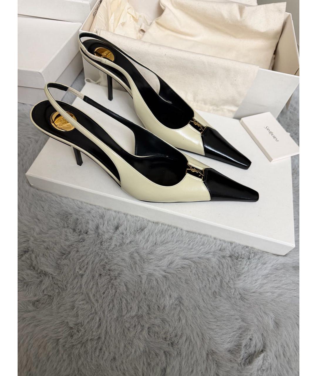 SAINT LAURENT Мульти кожаные туфли, фото 6