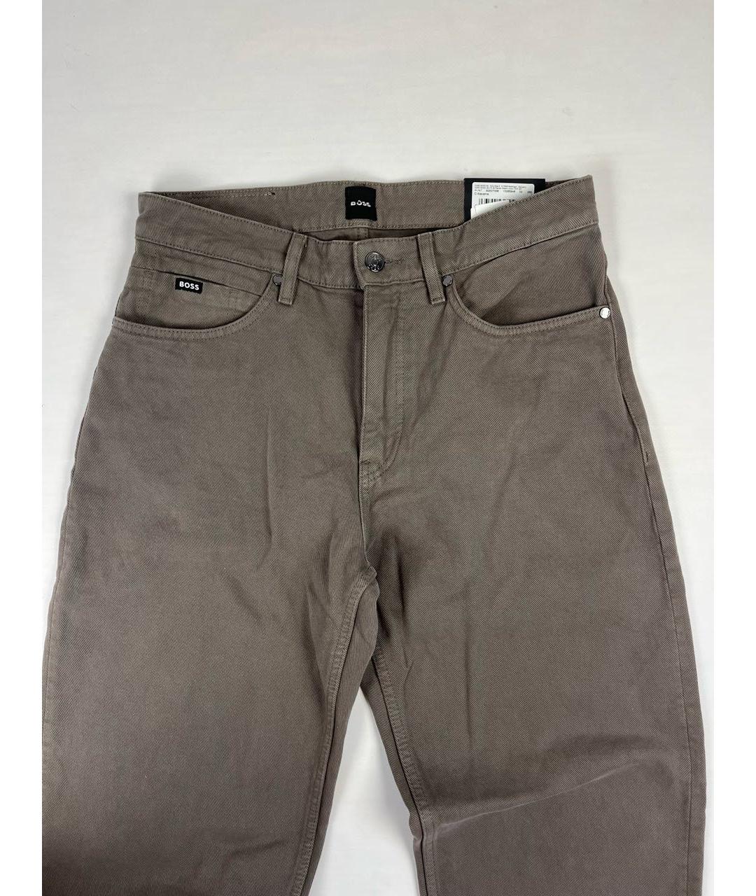 HUGO BOSS Коричневые повседневные брюки, фото 4