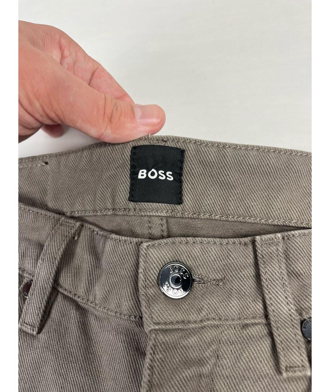 HUGO BOSS Коричневые повседневные брюки, фото 6