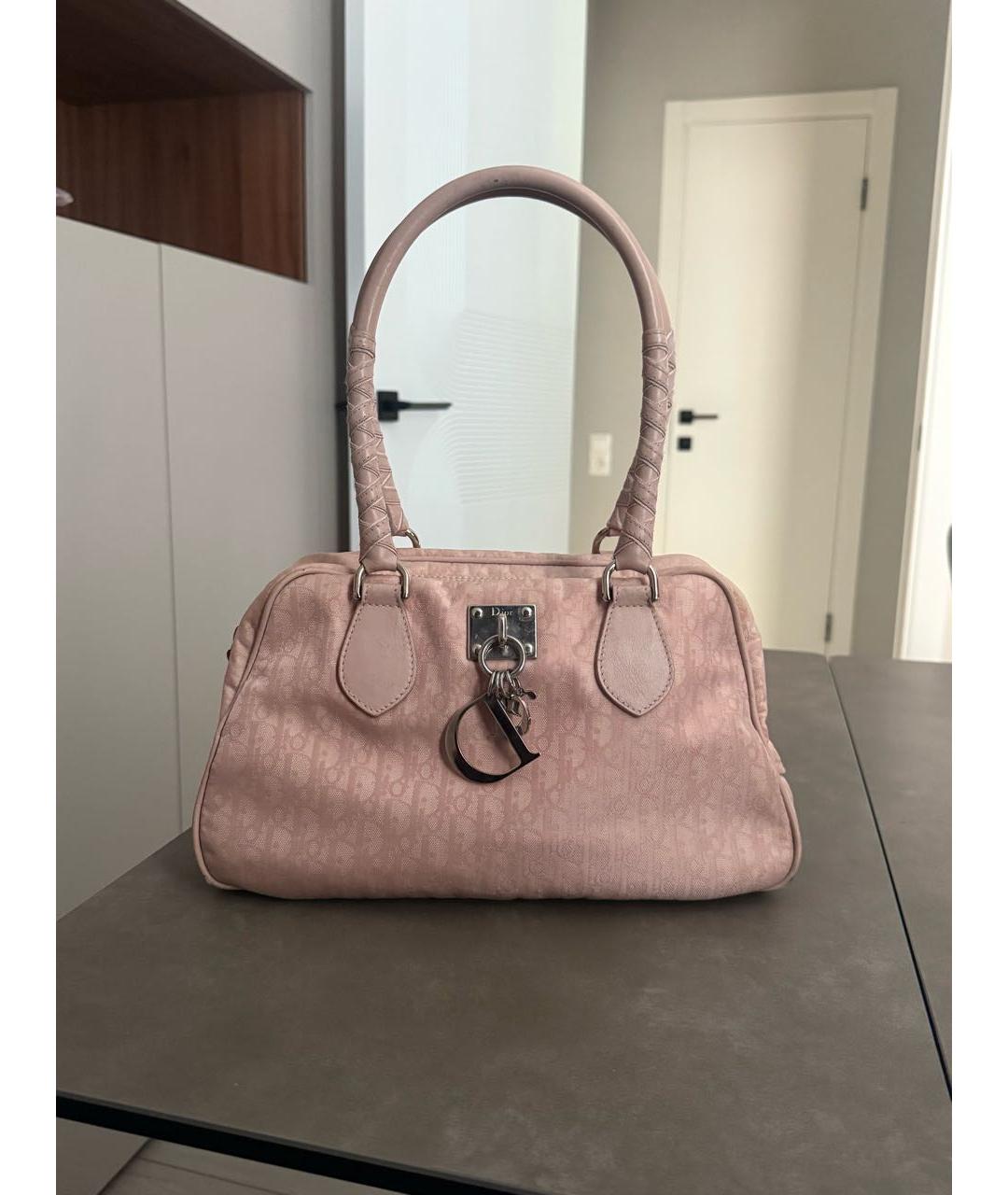 CHRISTIAN DIOR Розовая сумка с короткими ручками, фото 2