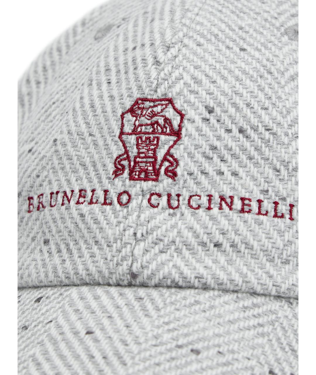 BRUNELLO CUCINELLI Серая шерстяная кепка/бейсболка, фото 4