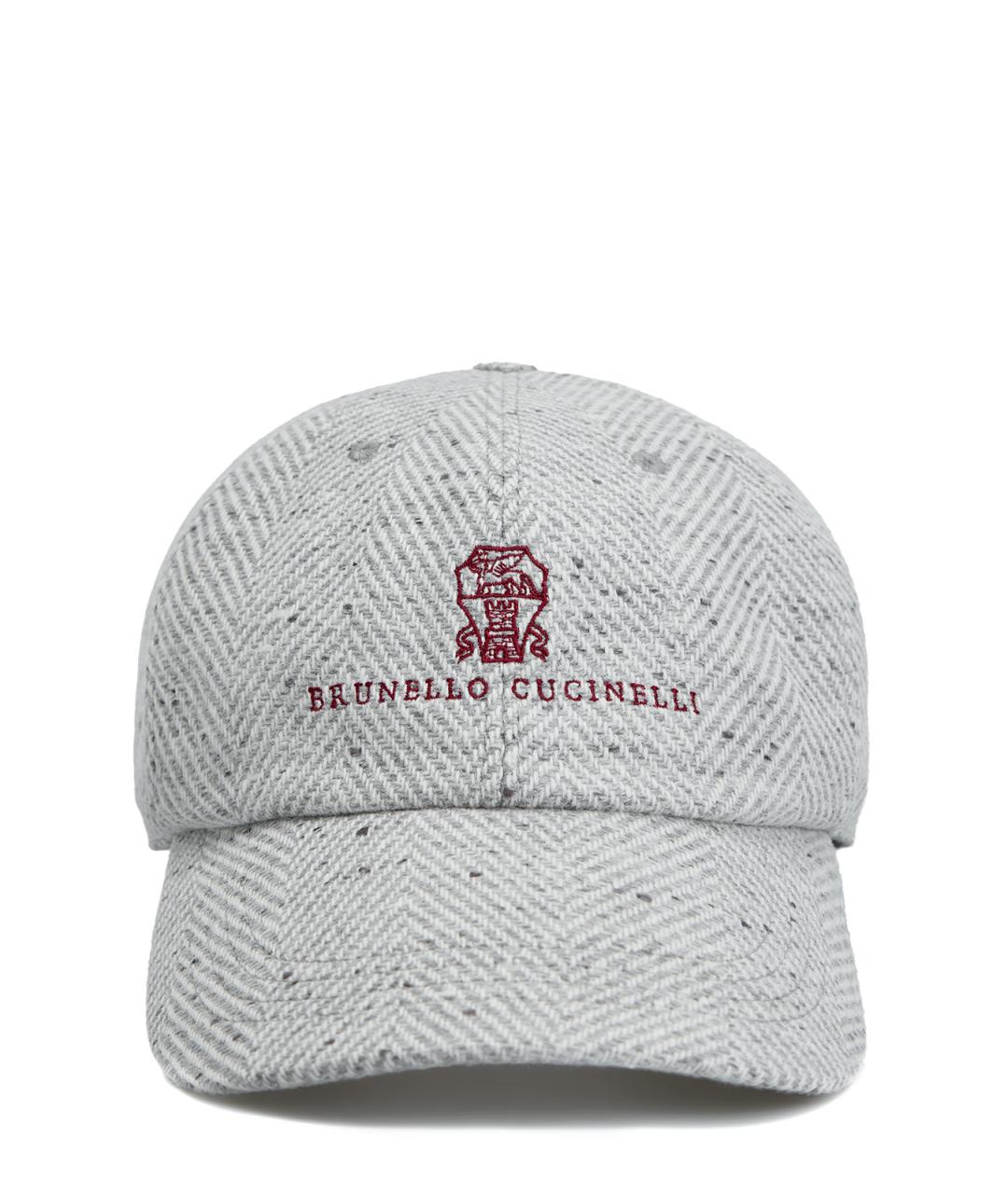 BRUNELLO CUCINELLI Серая шерстяная кепка/бейсболка, фото 1