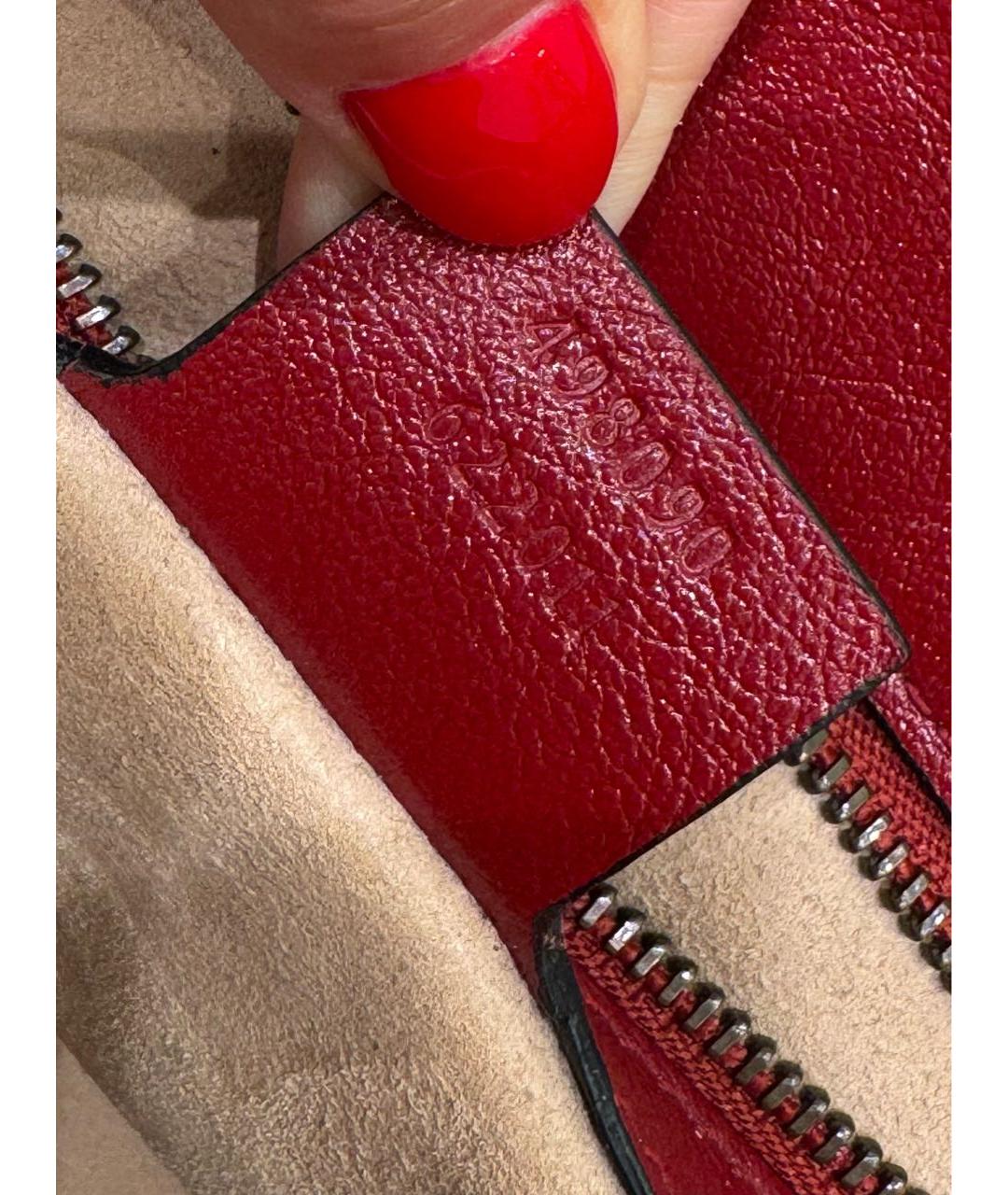 GUCCI Черная кожаная сумка через плечо, фото 5