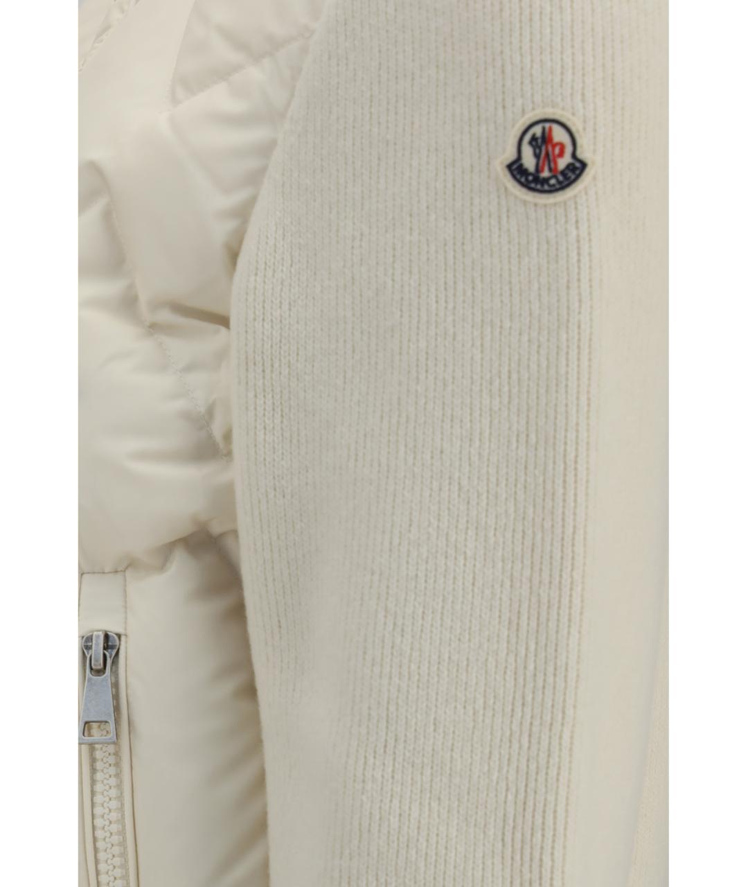 MONCLER Белый полиамидовый джемпер / свитер, фото 3