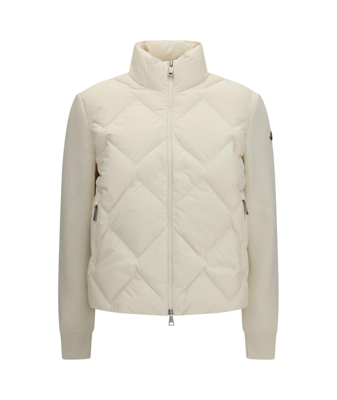 MONCLER Белый полиамидовый джемпер / свитер, фото 1