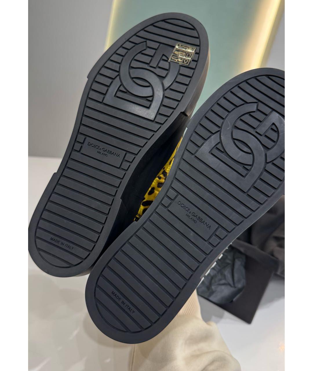 DOLCE&GABBANA Желтые кеды, фото 5