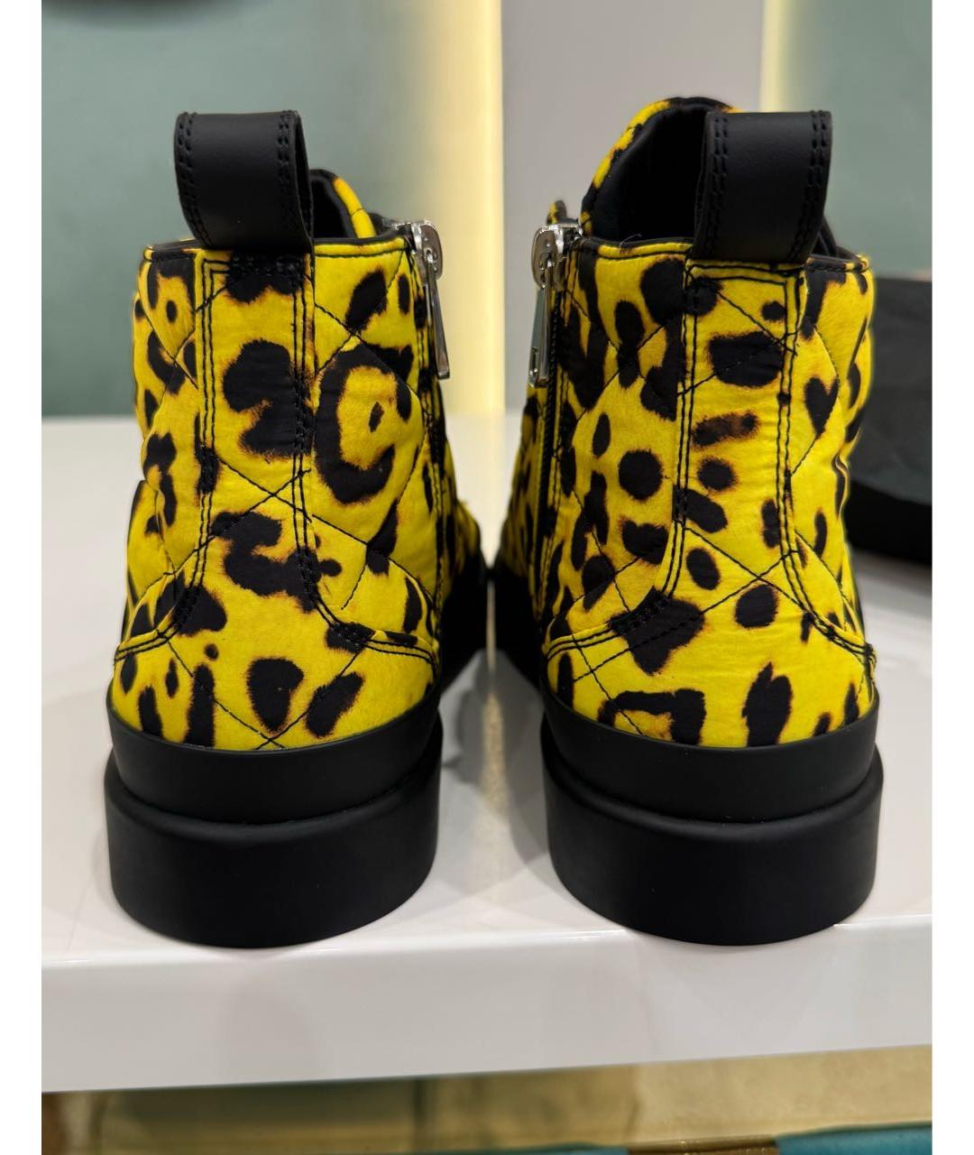 DOLCE&GABBANA Желтые кеды, фото 3