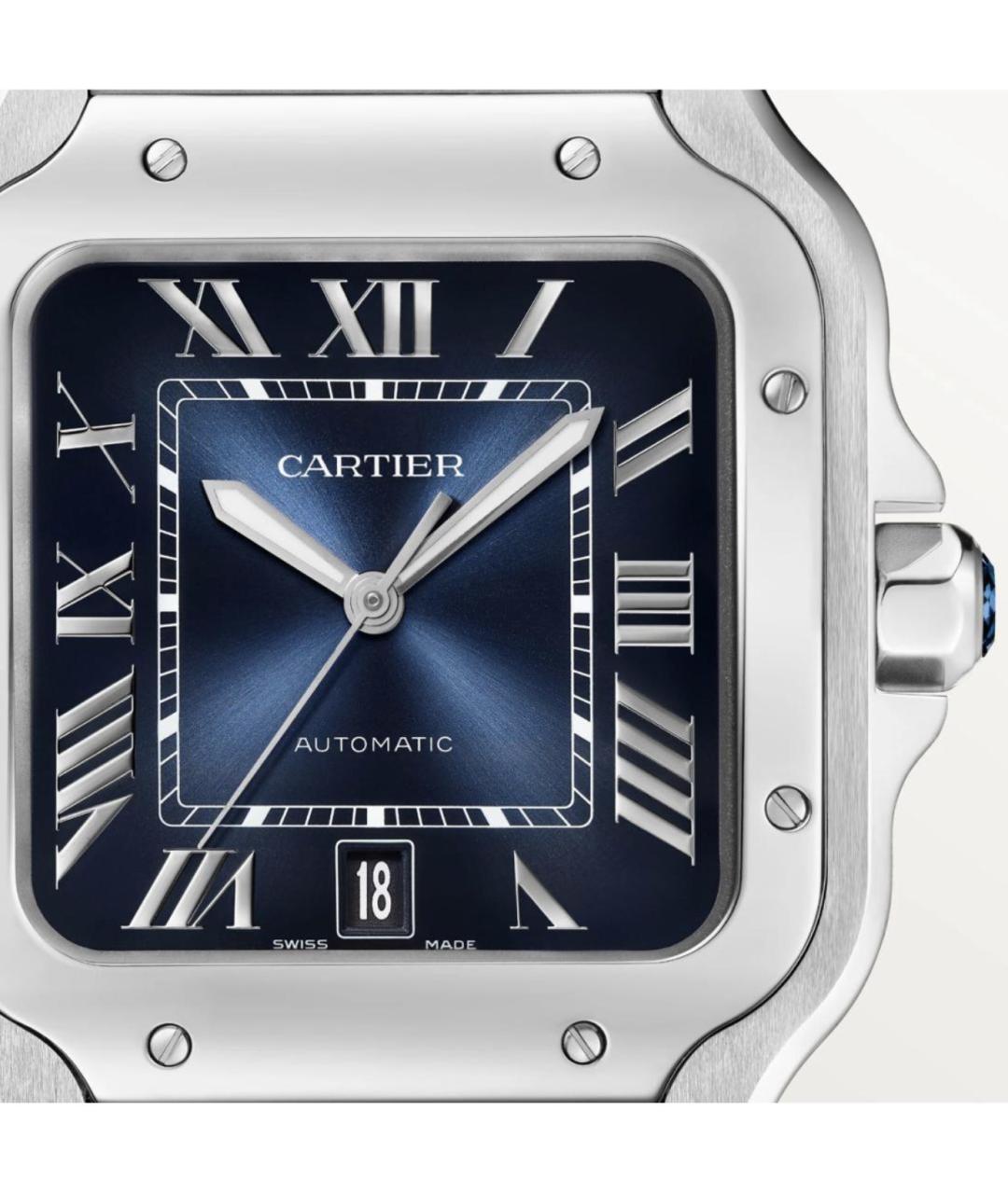 CARTIER Серебряные стальные часы, фото 3
