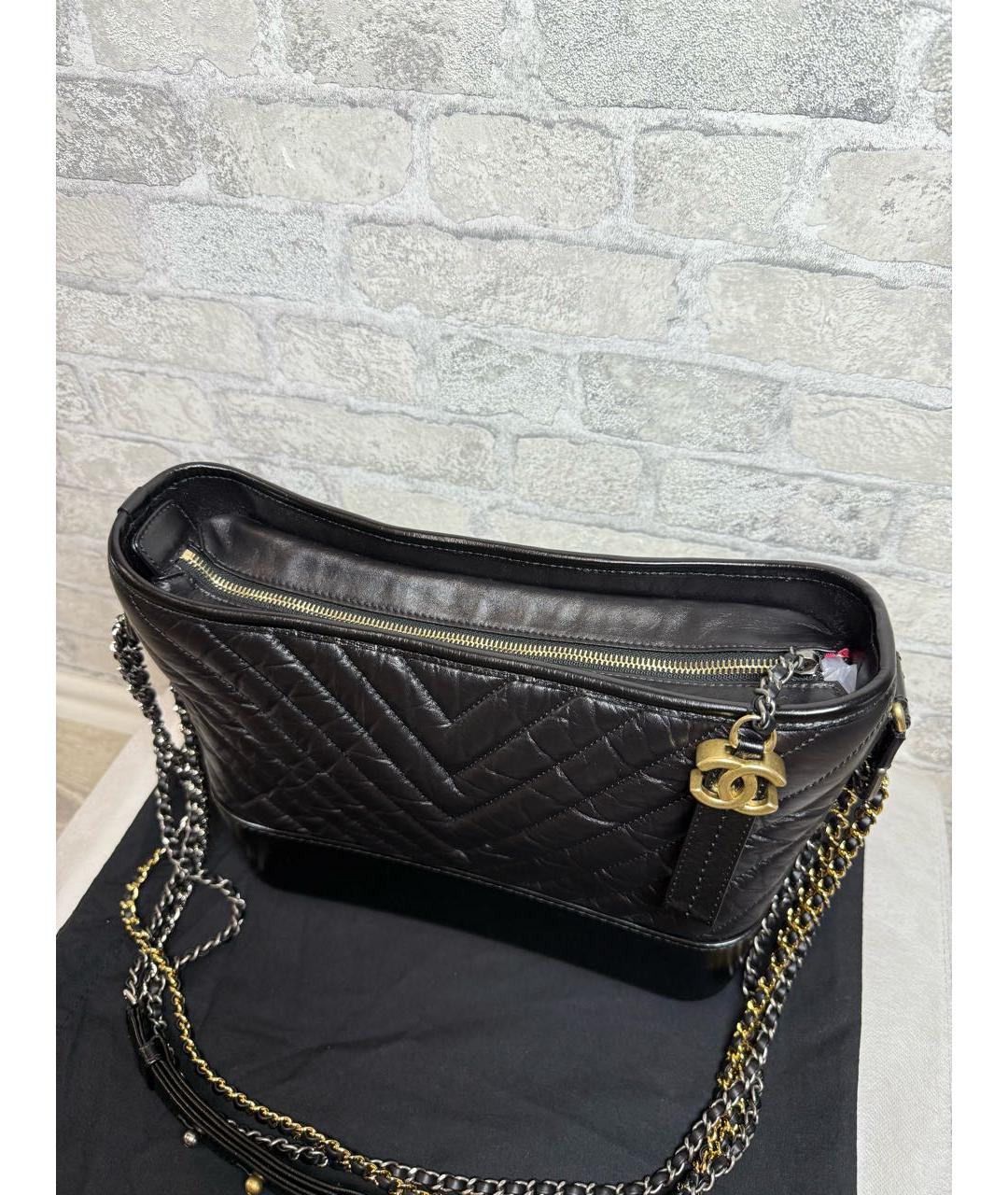 CHANEL Черная сумка через плечо, фото 4