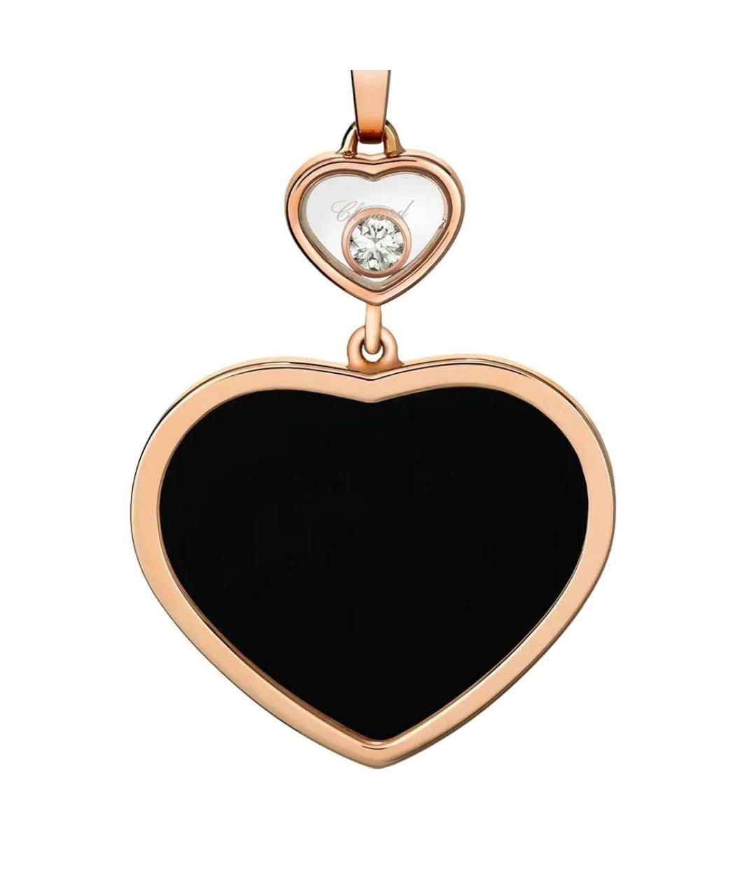 CHOPARD Черное колье из розового золота, фото 3