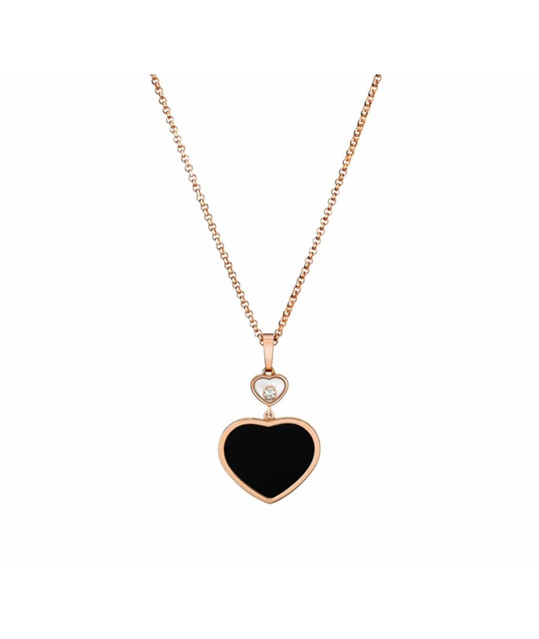 CHOPARD Черное колье из розового золота, фото 4