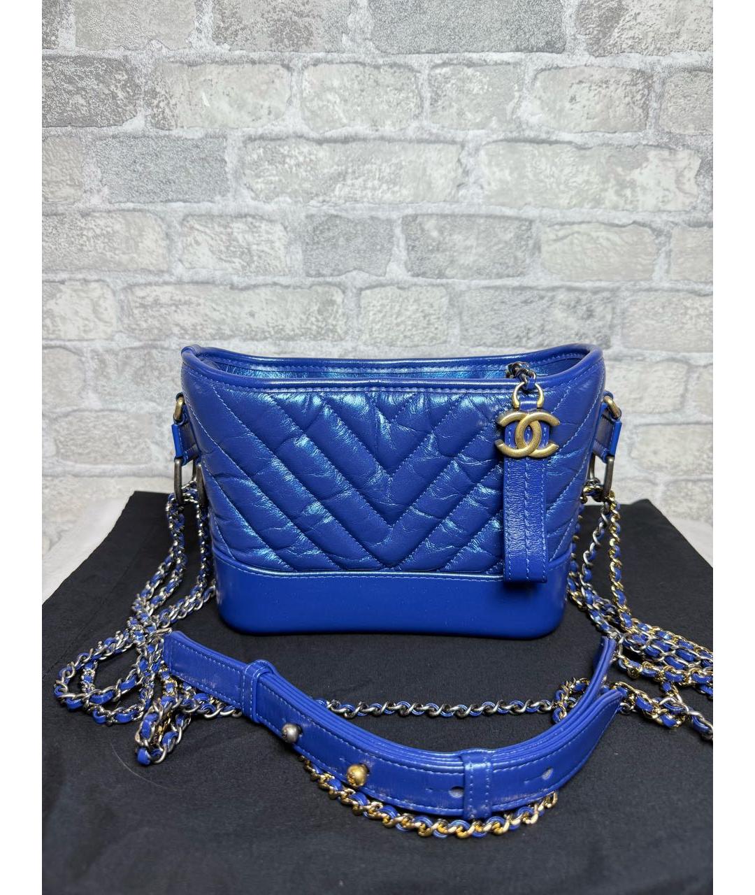 CHANEL Синяя сумка через плечо, фото 9