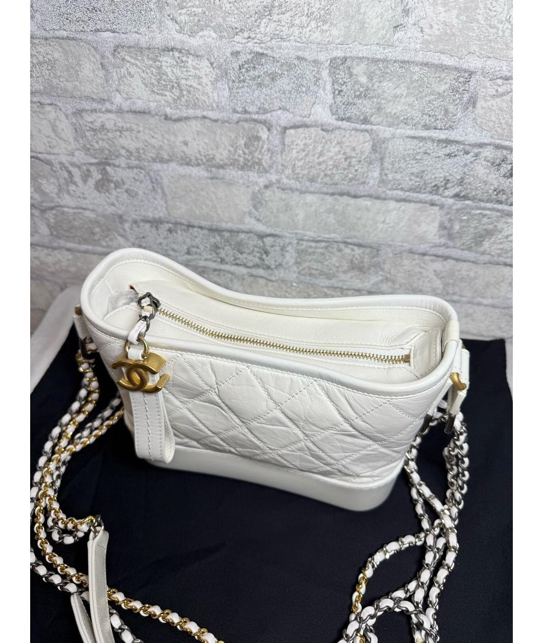 CHANEL Белая сумка через плечо, фото 4