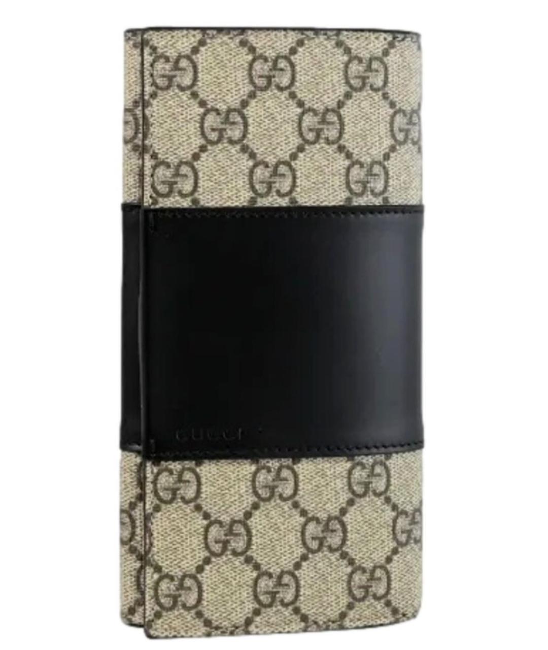 GUCCI Бежевый кожаный кошелек, фото 9