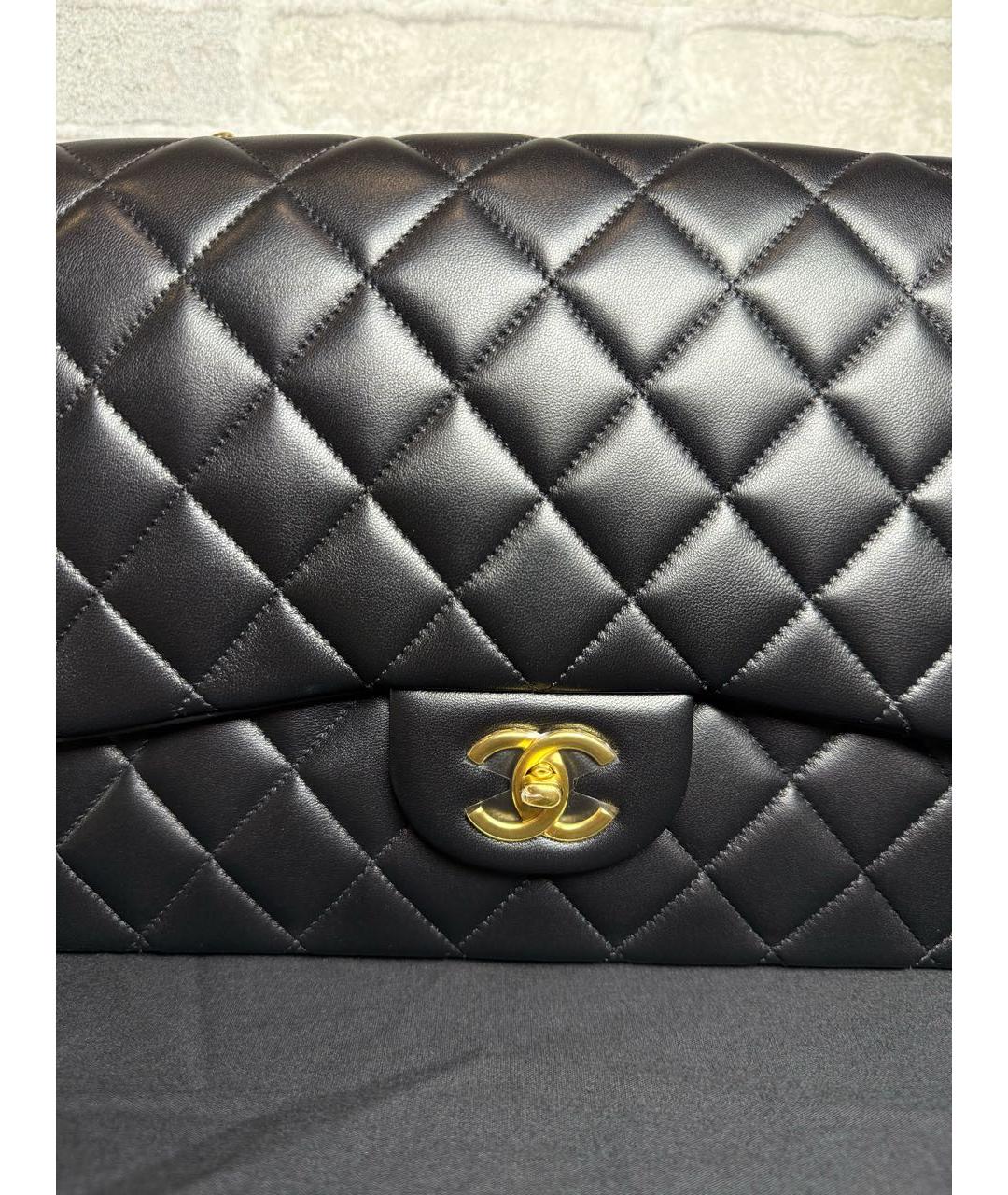 CHANEL Черная кожаная сумка через плечо, фото 4