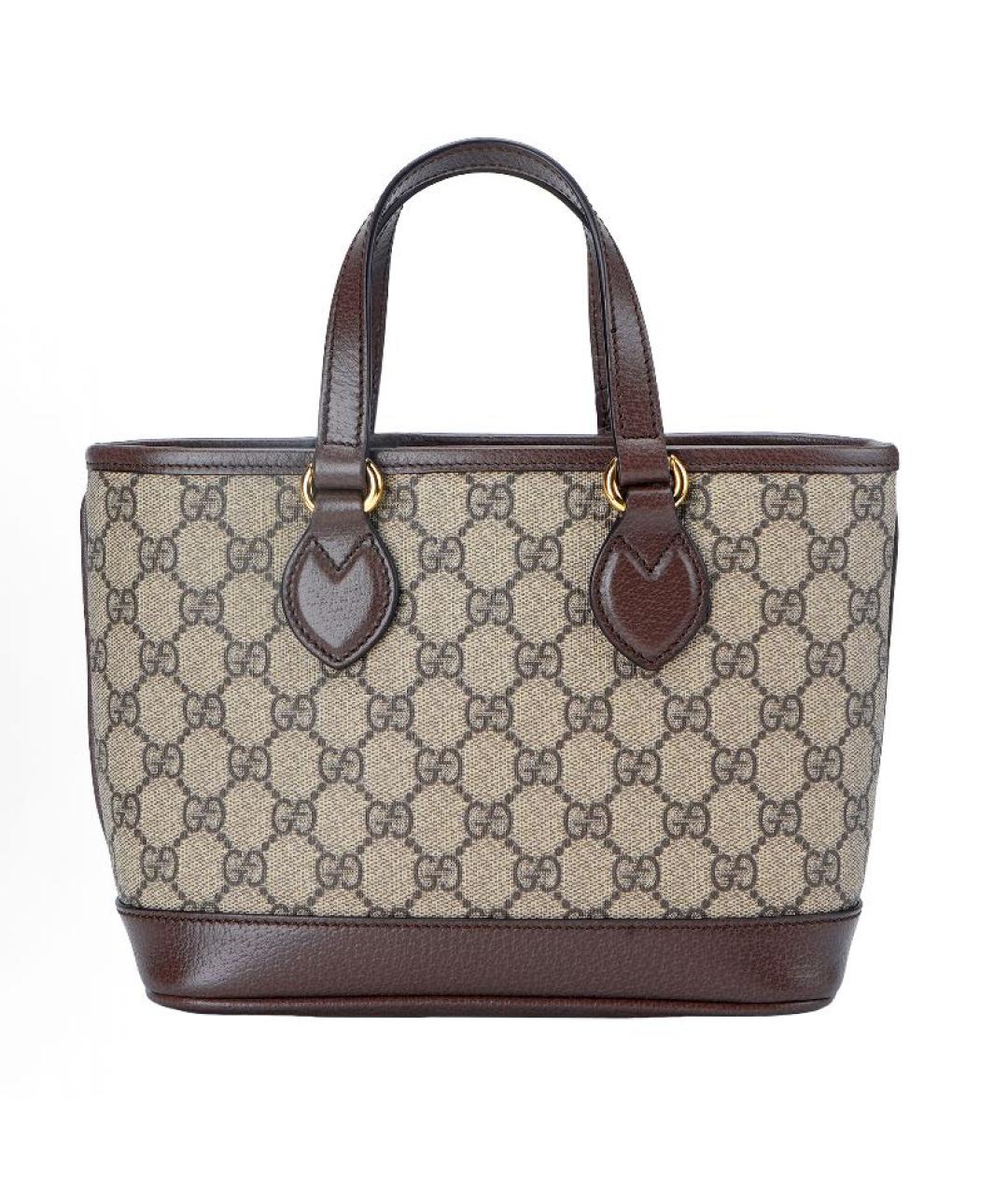 GUCCI Бежевая кожаная сумка через плечо, фото 3