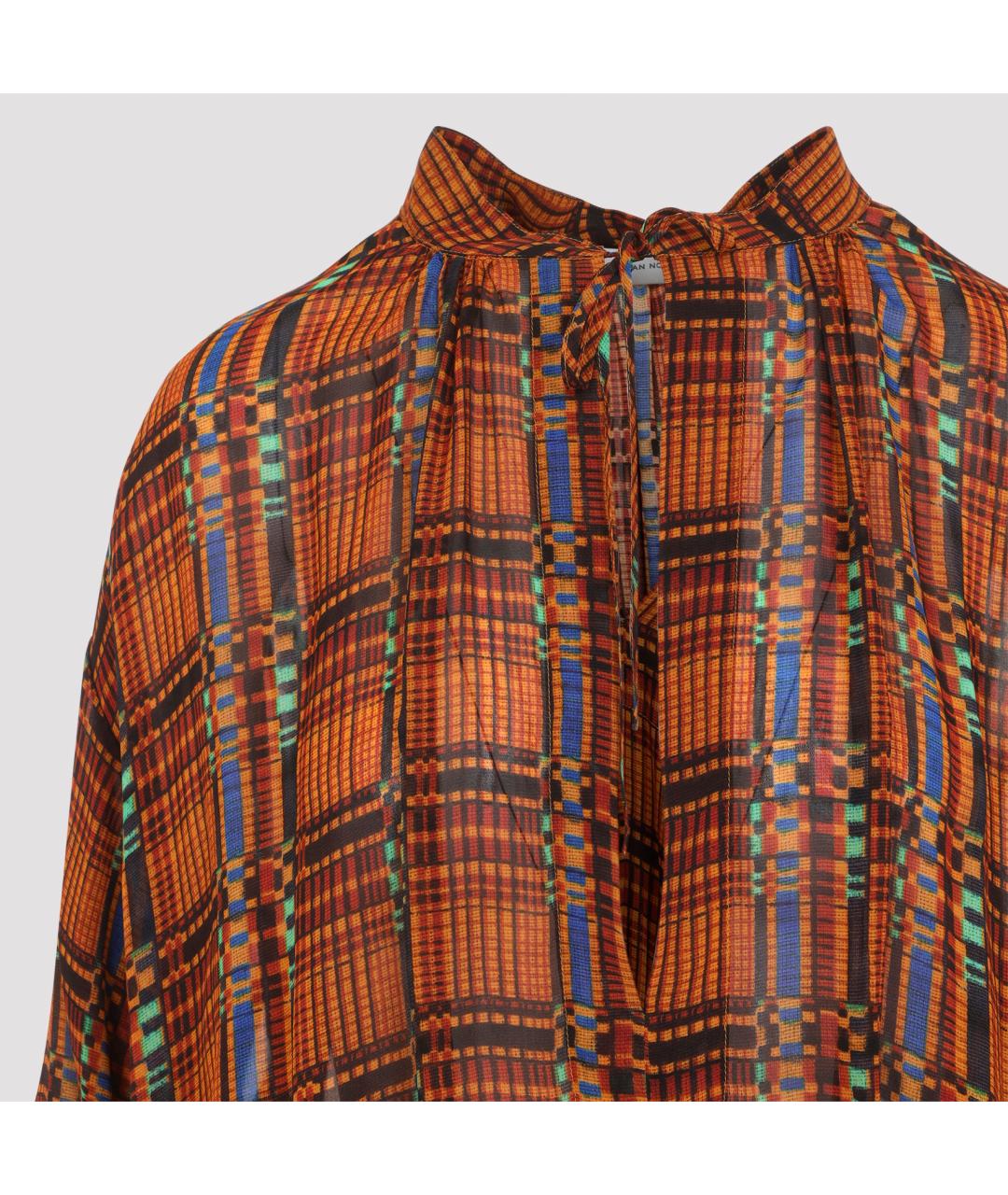 DRIES VAN NOTEN Мульти вискозное повседневное платье, фото 3