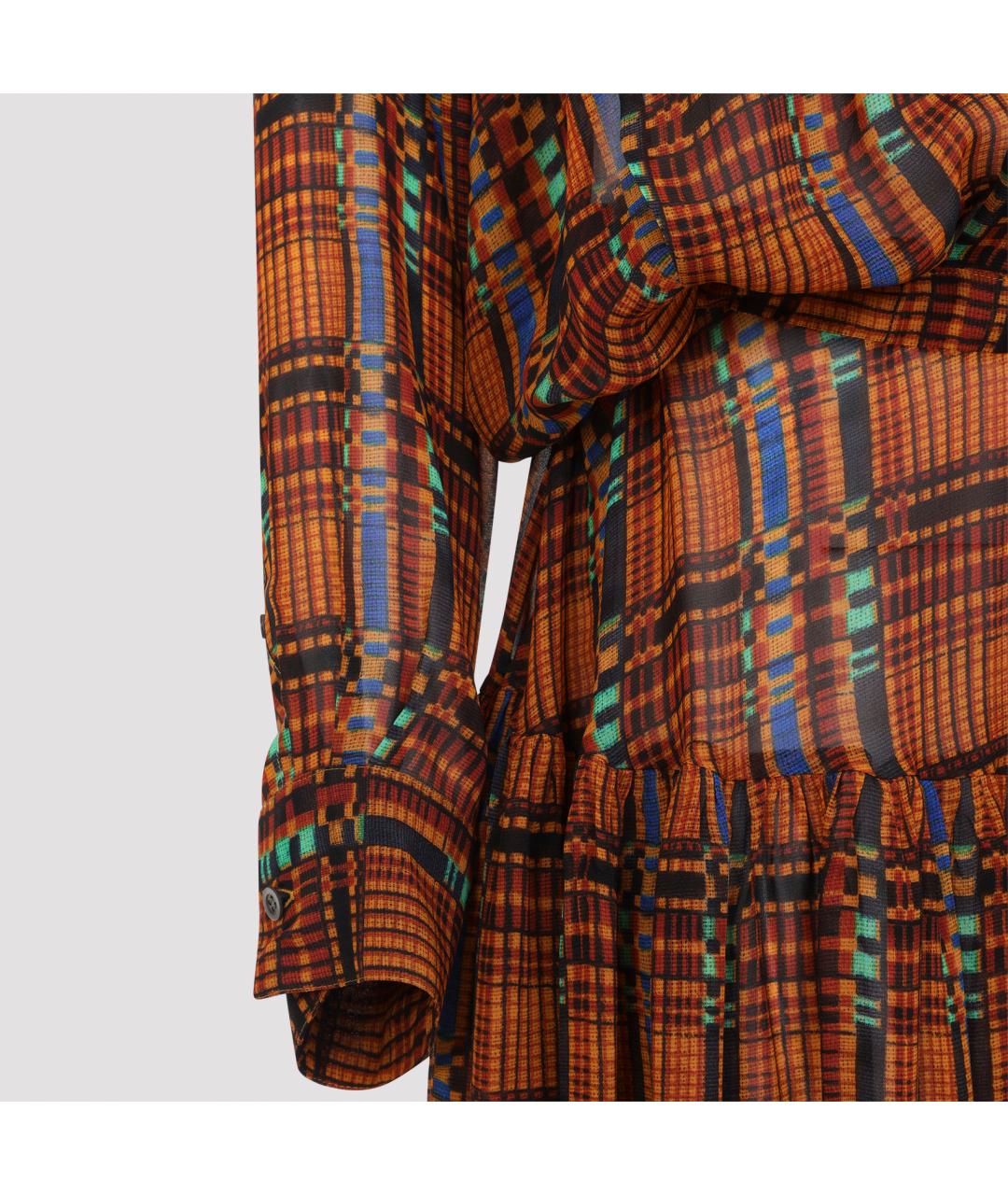 DRIES VAN NOTEN Мульти вискозное повседневное платье, фото 4