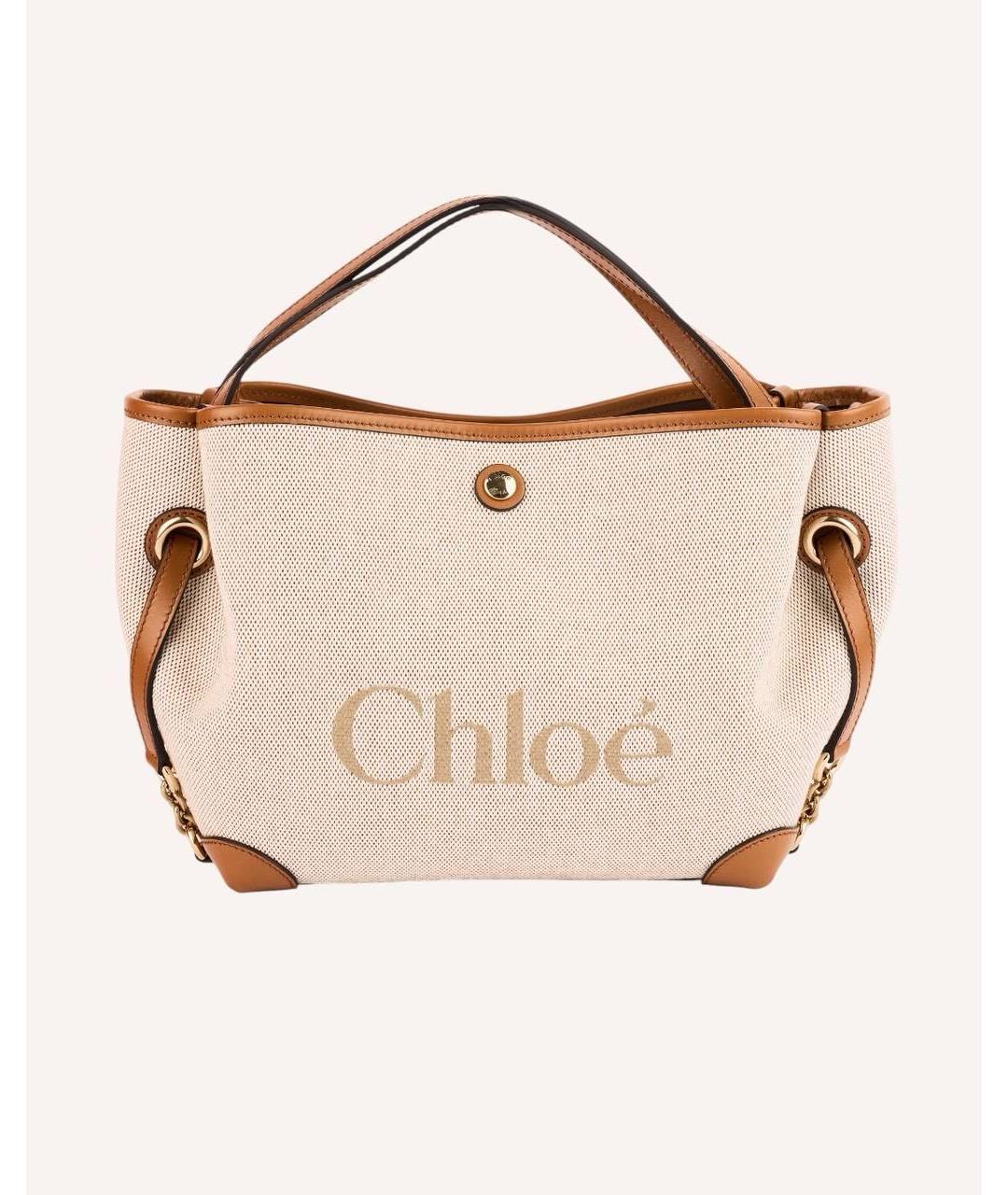 CHLOE Бежевая сумка тоут, фото 7