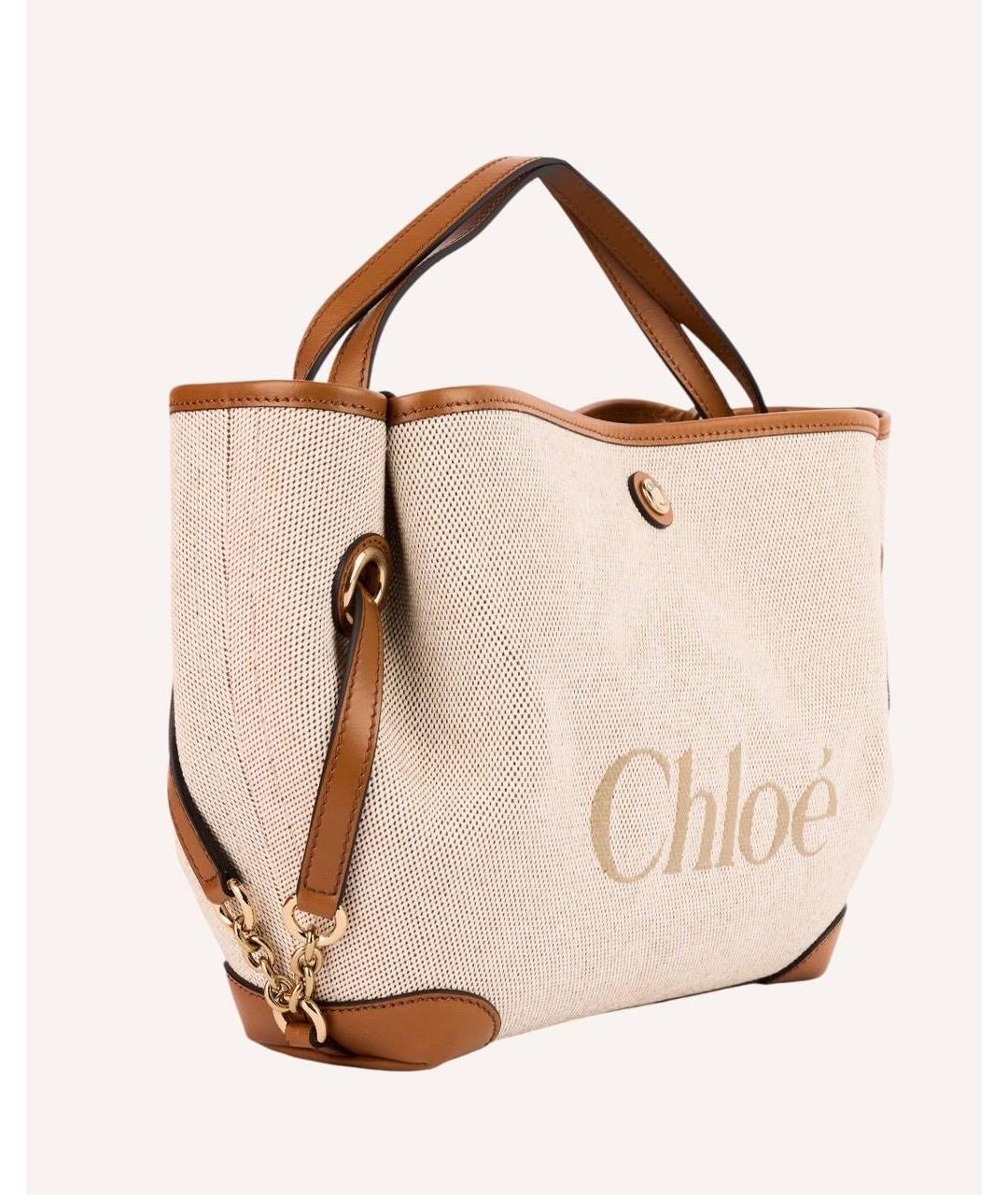 CHLOE Бежевая сумка тоут, фото 2