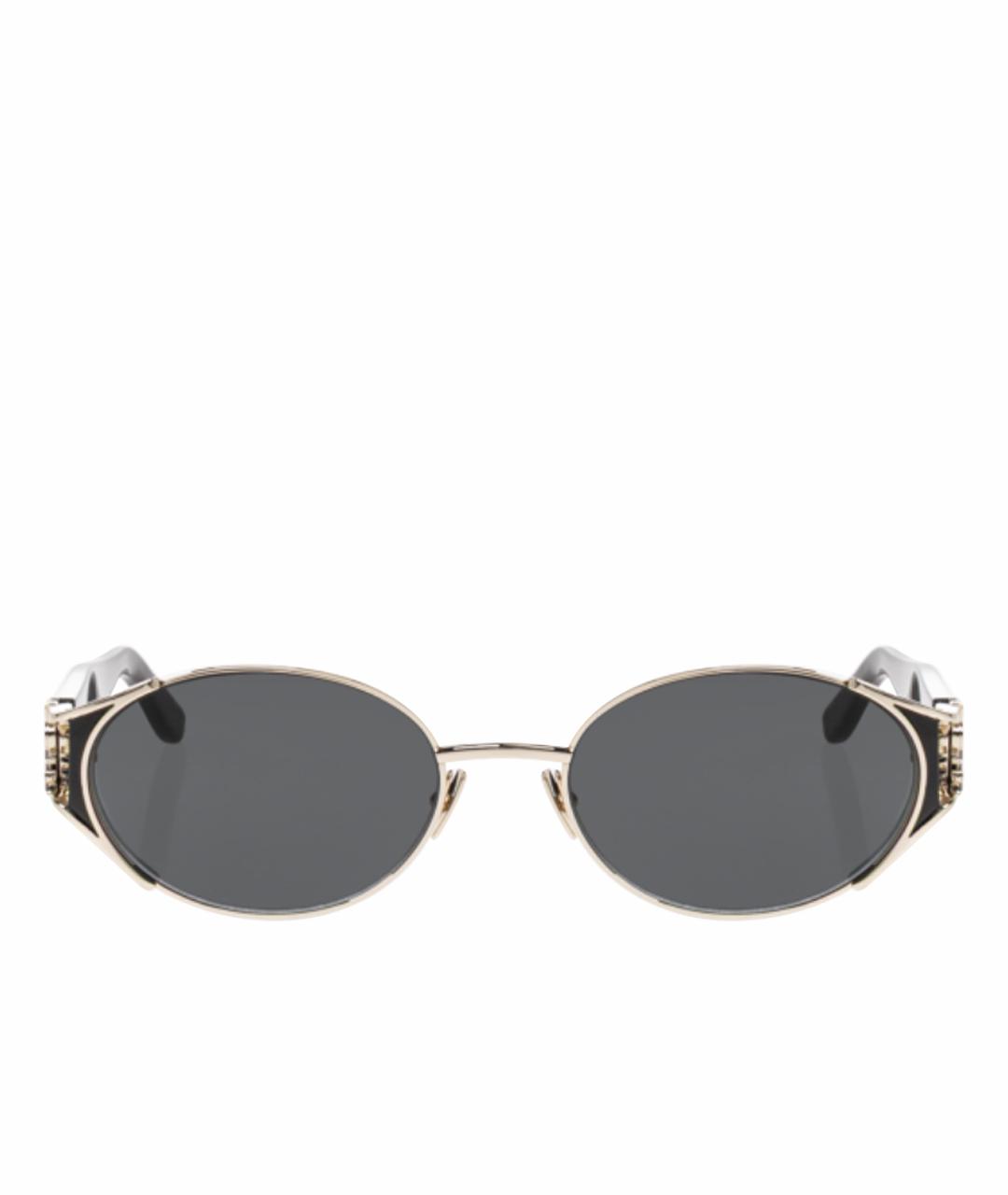 SAINT LAURENT Серебряные металлические солнцезащитные очки, фото 1