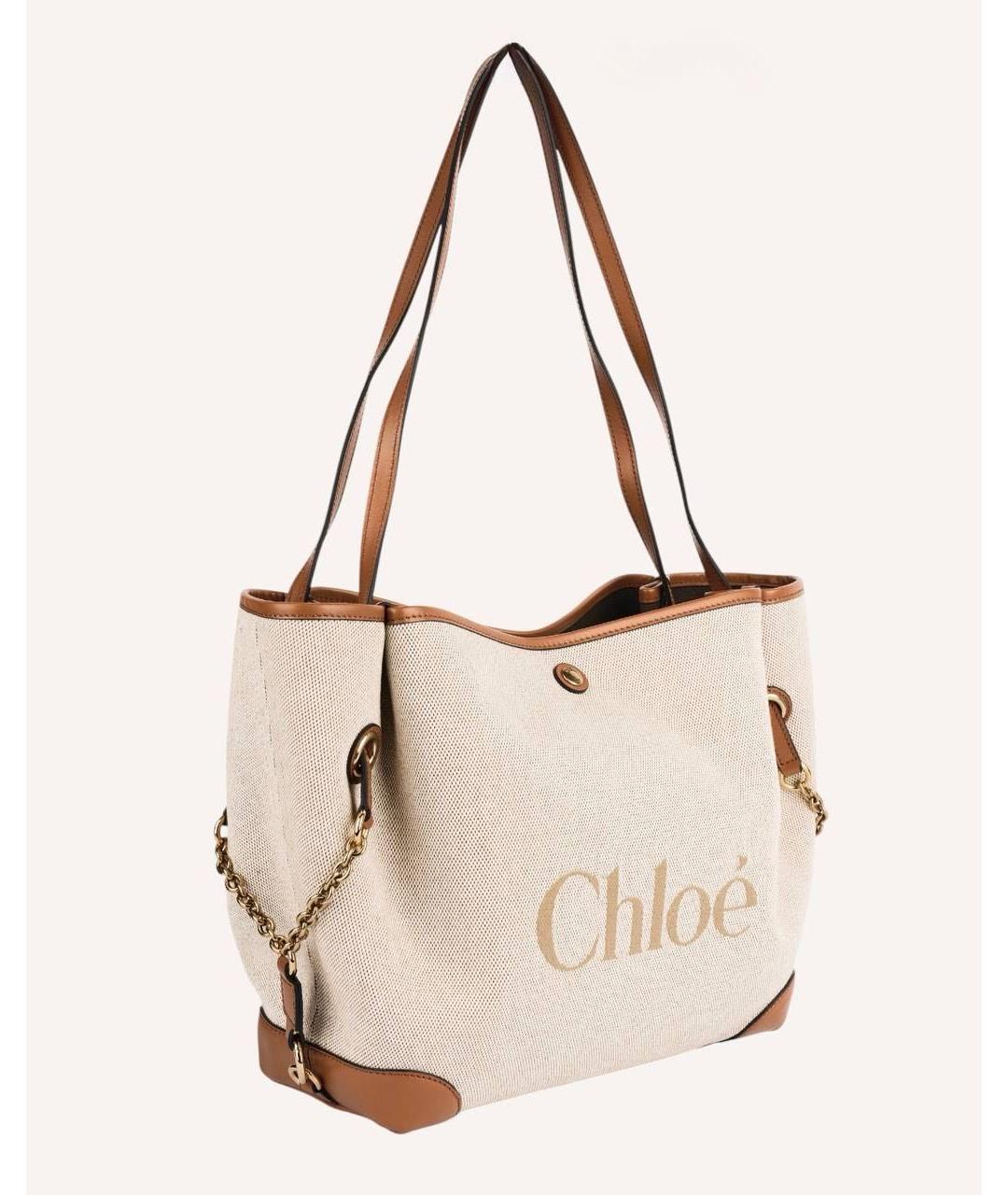 CHLOE Бежевая сумка тоут, фото 2