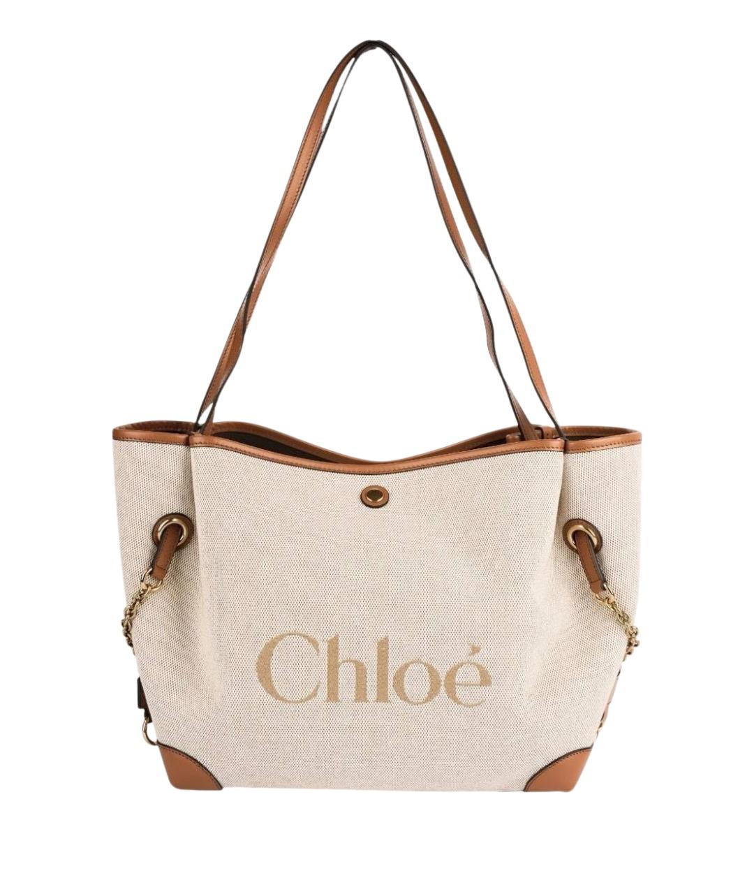 CHLOE Бежевая сумка тоут, фото 1