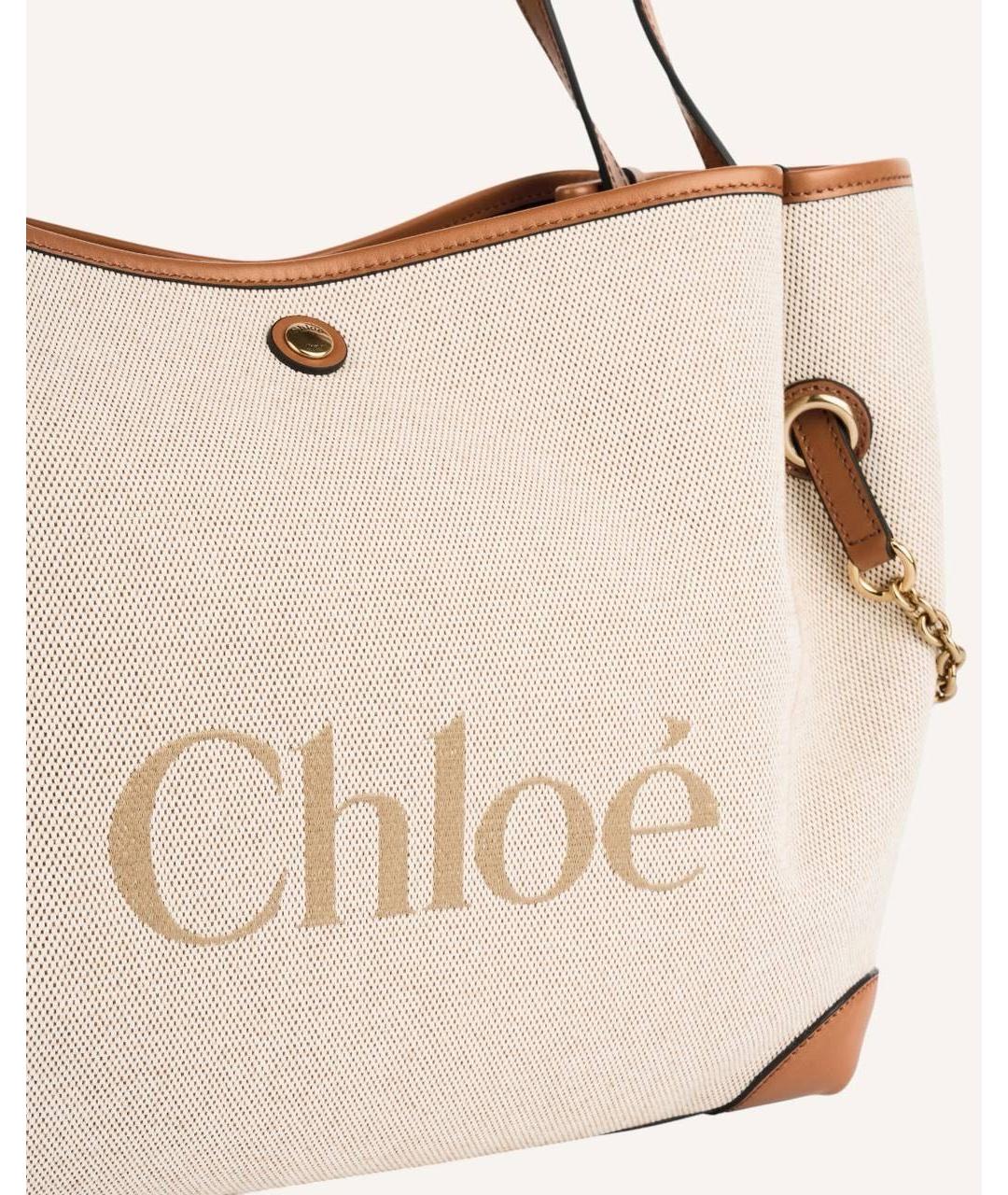 CHLOE Бежевая сумка тоут, фото 3