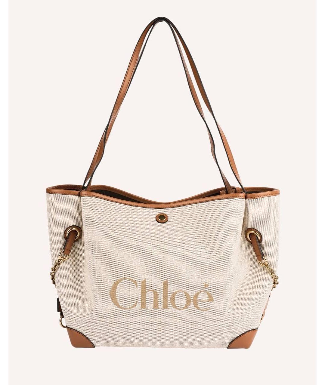 CHLOE Бежевая сумка тоут, фото 6