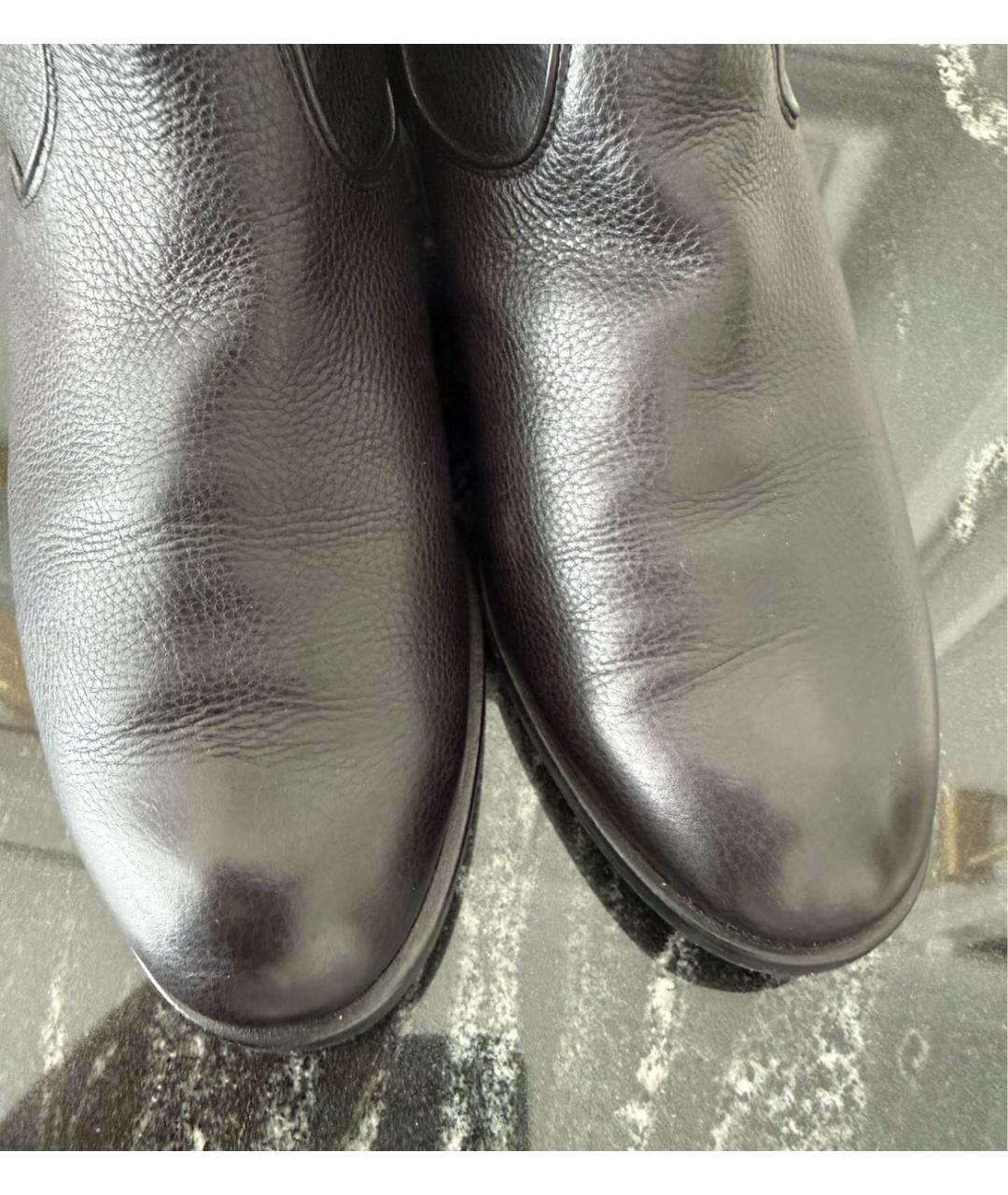GIANVITO ROSSI Черные кожаные сапоги, фото 5