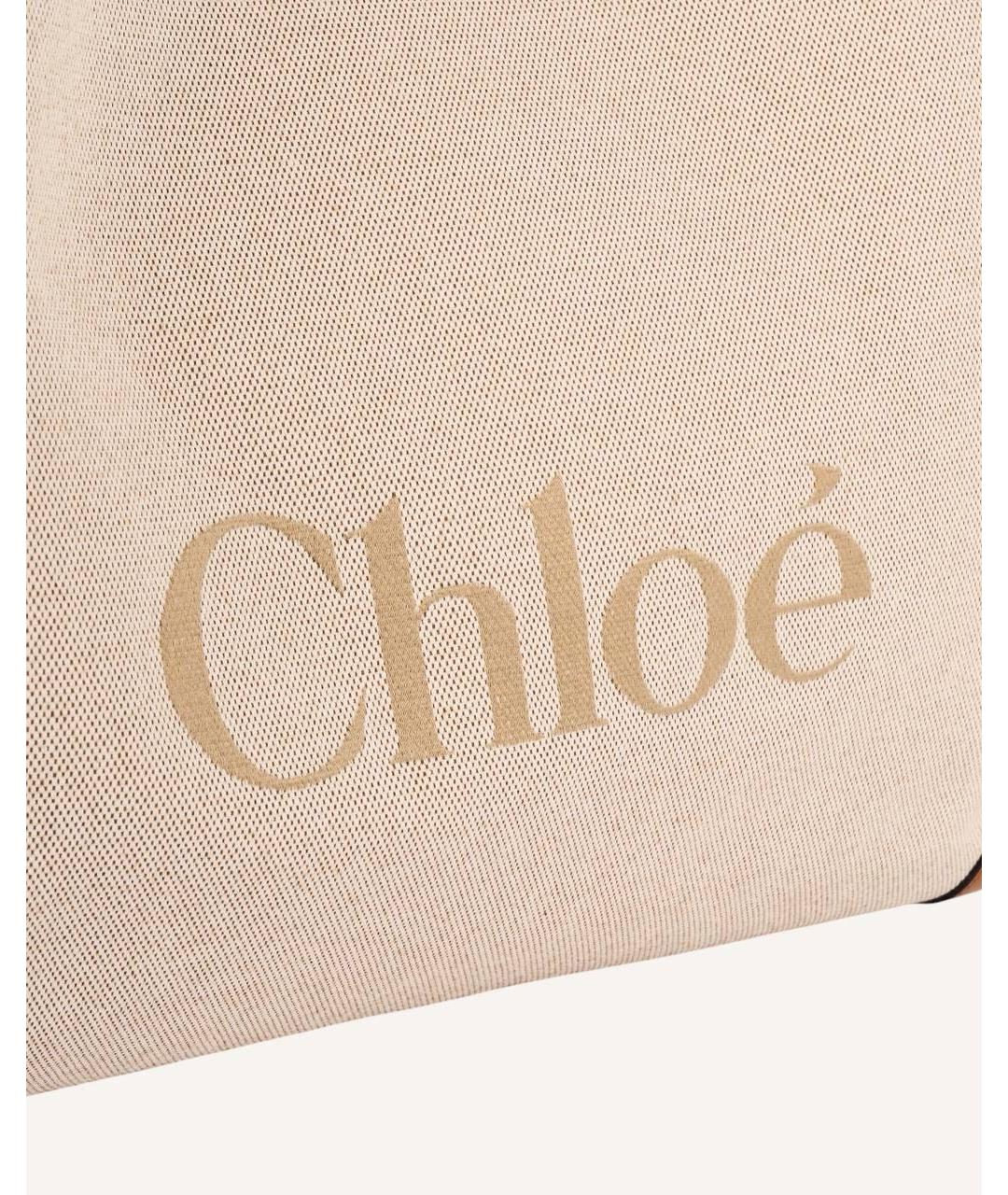 CHLOE Бежевая сумка тоут, фото 4