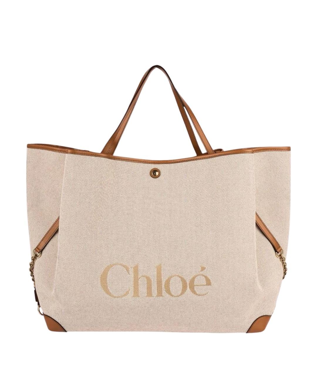 CHLOE Бежевая сумка тоут, фото 1