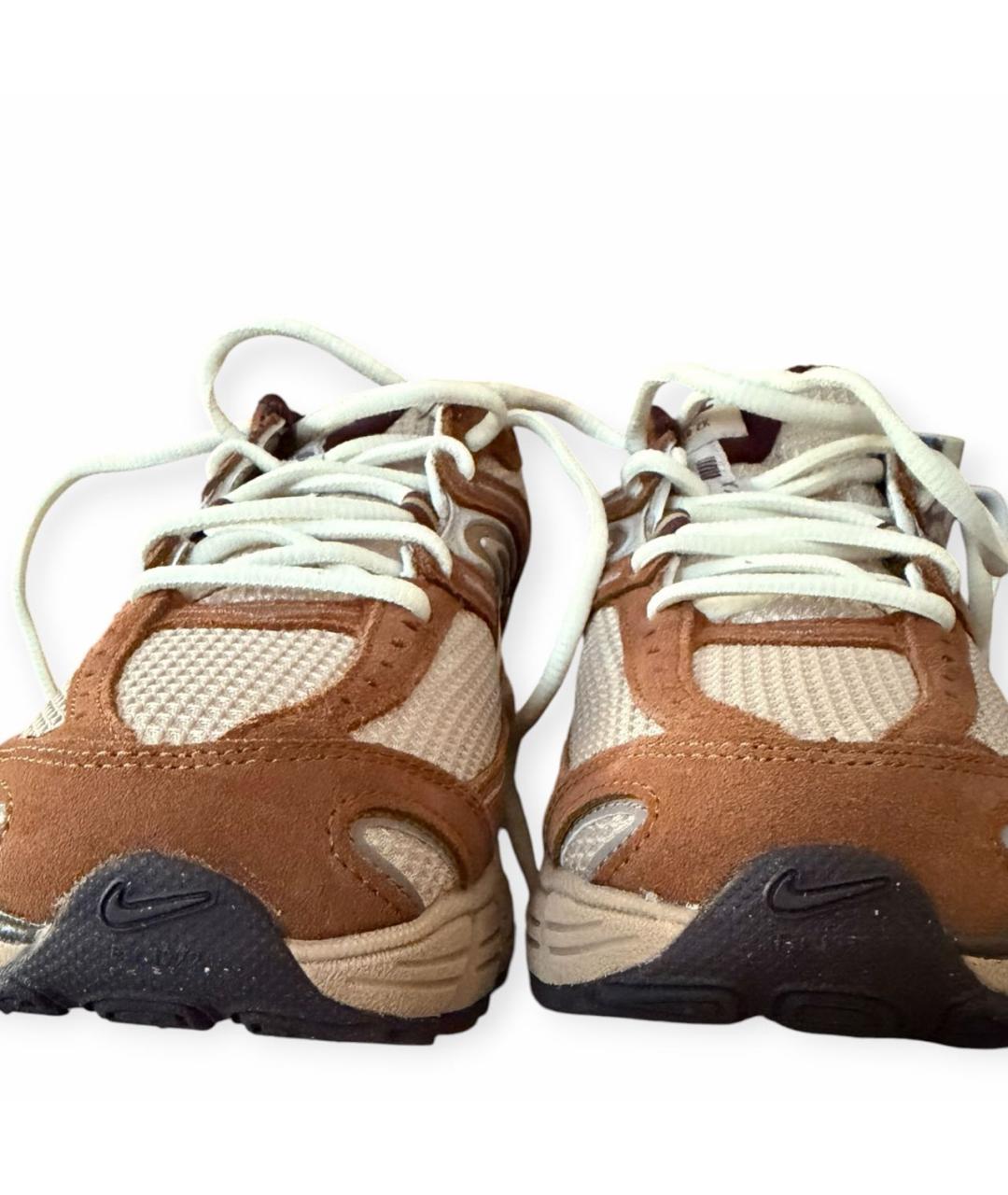 NIKE Коричневые текстильные низкие кроссовки / кеды, фото 3