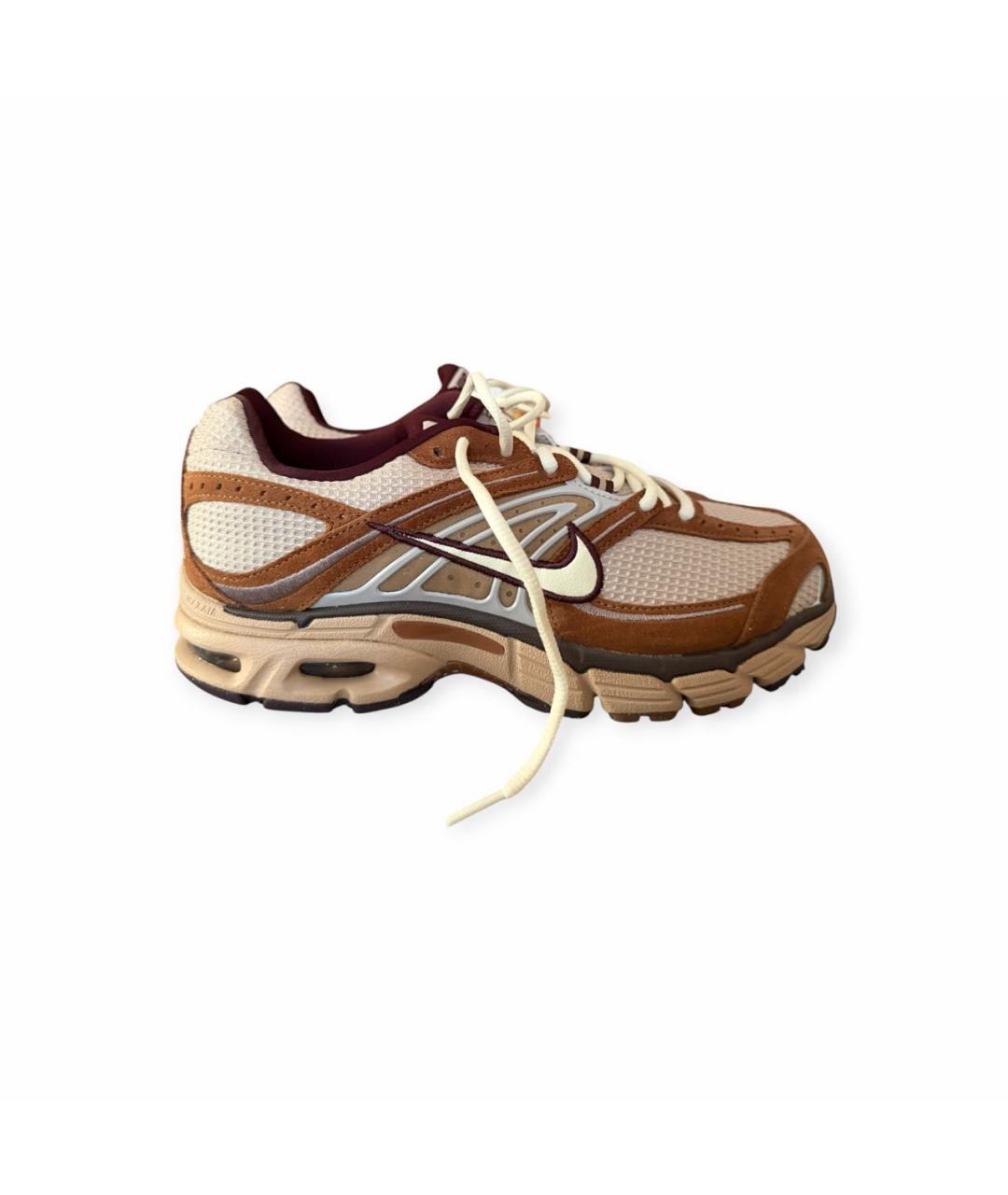 NIKE Коричневые текстильные низкие кроссовки / кеды, фото 9