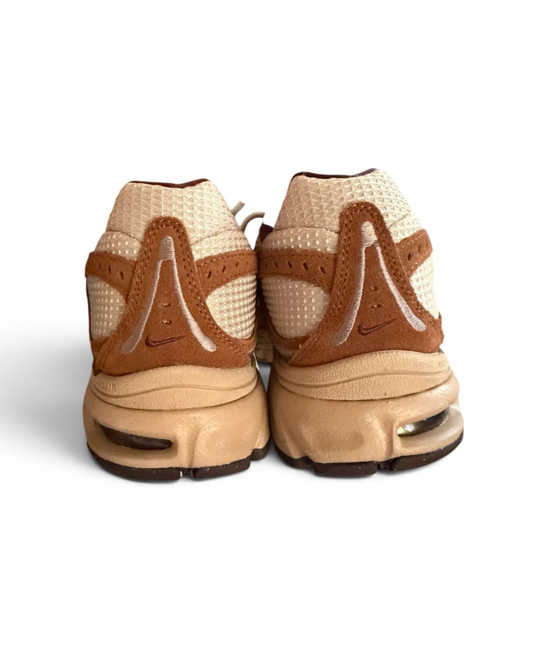 NIKE Коричневые текстильные низкие кроссовки / кеды, фото 5