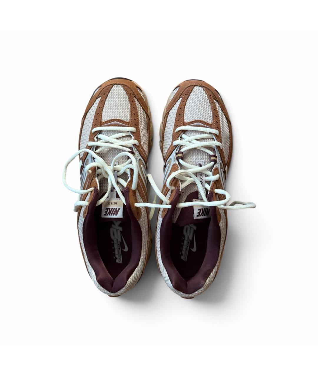 NIKE Коричневые текстильные низкие кроссовки / кеды, фото 2