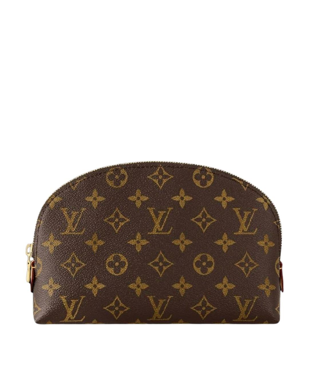 LOUIS VUITTON Коричневая косметичка из канвы, фото 1