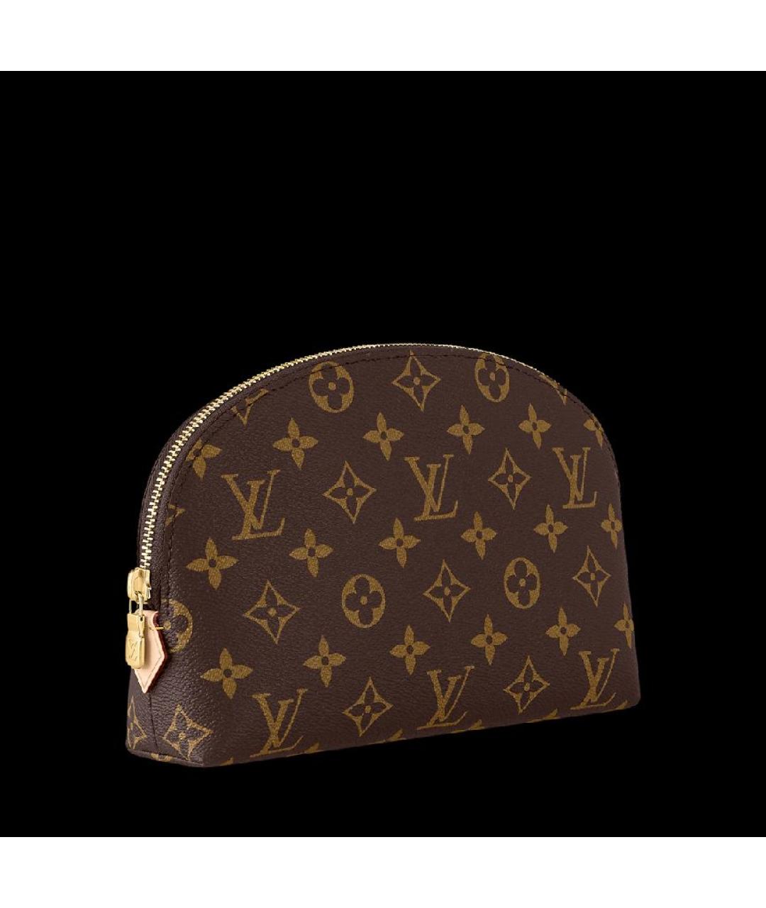 LOUIS VUITTON Коричневая косметичка из канвы, фото 2
