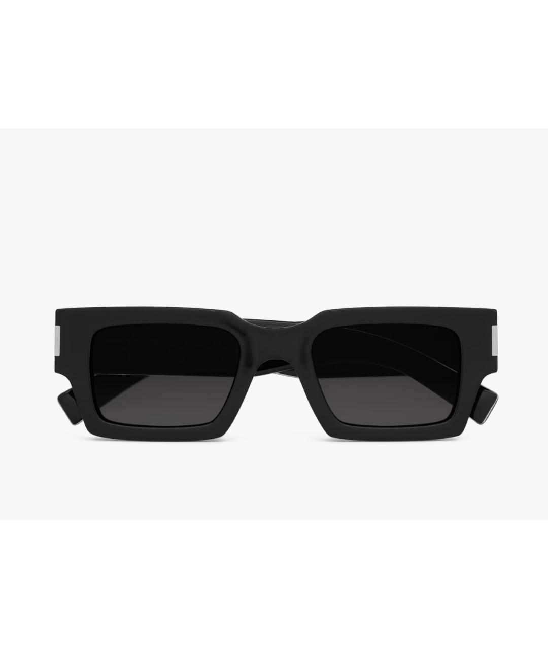 SAINT LAURENT Черные пластиковые солнцезащитные очки, фото 2