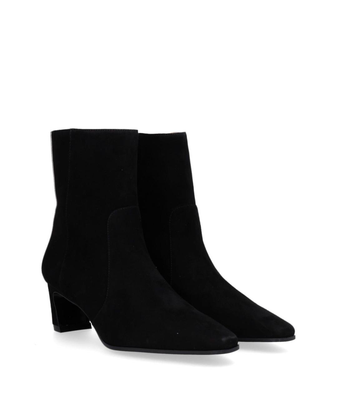 STUART WEITZMAN Черные замшевые ботильоны, фото 2